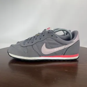 Nike Genicco Shoes Women's 8 Gray Pink‎ Lace Up Low Top Sneakers 644451-004