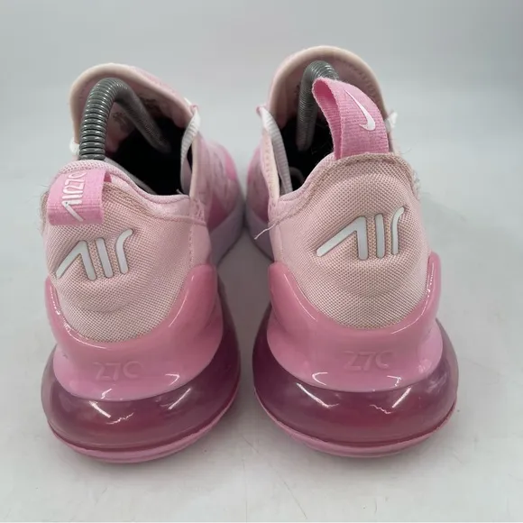 Nike Girls Air Max 270 - SZ 6.5 Y - Triple Pink Lace-Up Athletic Shoes Sneakers