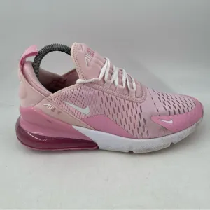 Nike Girls Air Max 270 - SZ 6.5 Y - Triple Pink Lace-Up Athletic Shoes Sneakers