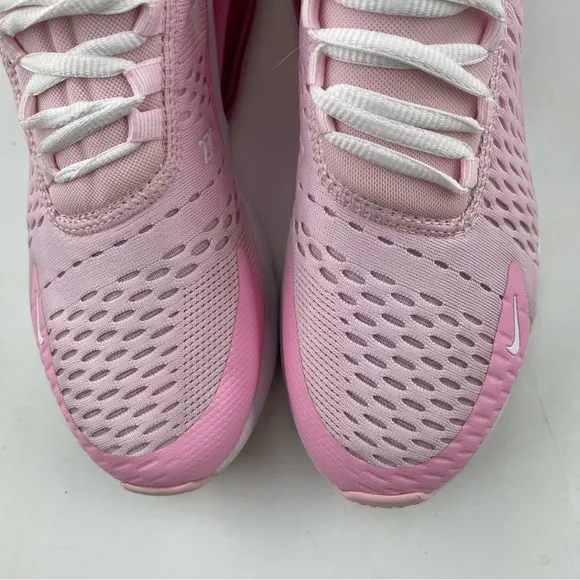 Nike Girls Air Max 270 - SZ 6.5 Y - Triple Pink Lace-Up Athletic Shoes Sneakers