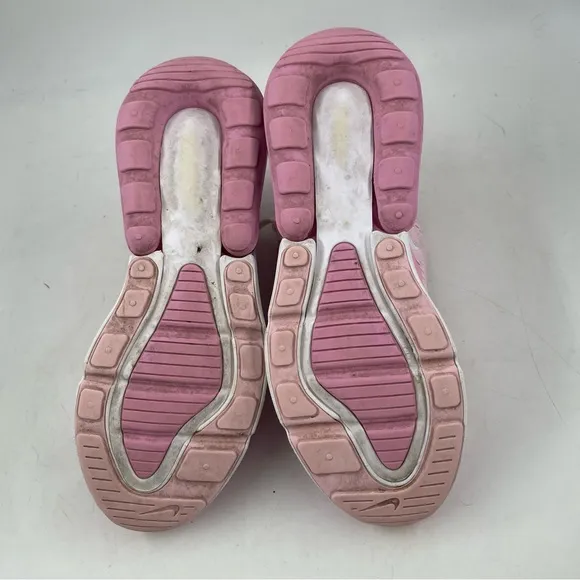 Nike Girls Air Max 270 - SZ 6.5 Y - Triple Pink Lace-Up Athletic Shoes Sneakers