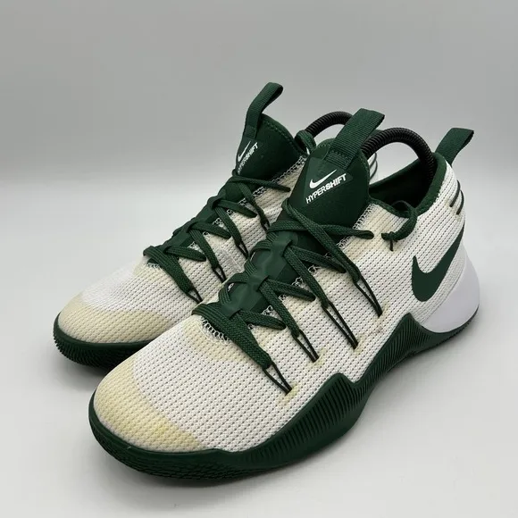 Nike HyperShift Shoes Mens Size 8 Green White Basketball Sneakers 856488-130