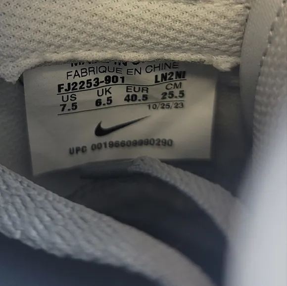 Nike ID Dunk Low By You Grey Black White FJ2253-901 Mens 7.5 Womens 9 Shoes