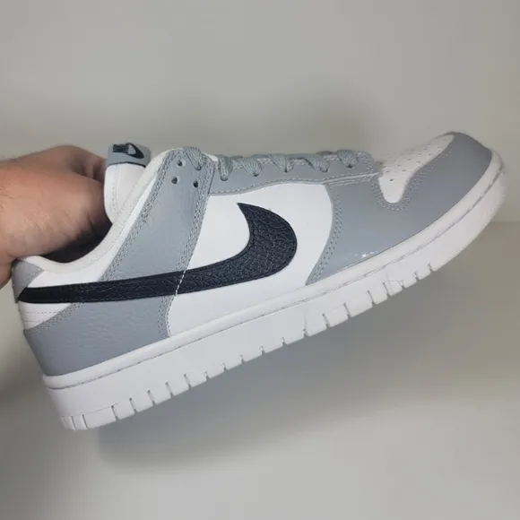 Nike ID Dunk Low By You Grey Black White FJ2253-901 Mens 7.5 Womens 9 Shoes