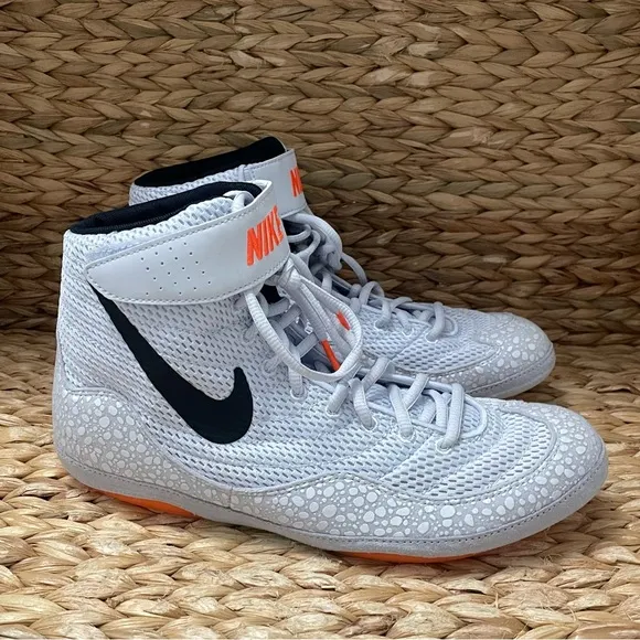 Nike Inflict SE Wrestling Shoe Mens Size 10.5 Orange Grey Black NEW