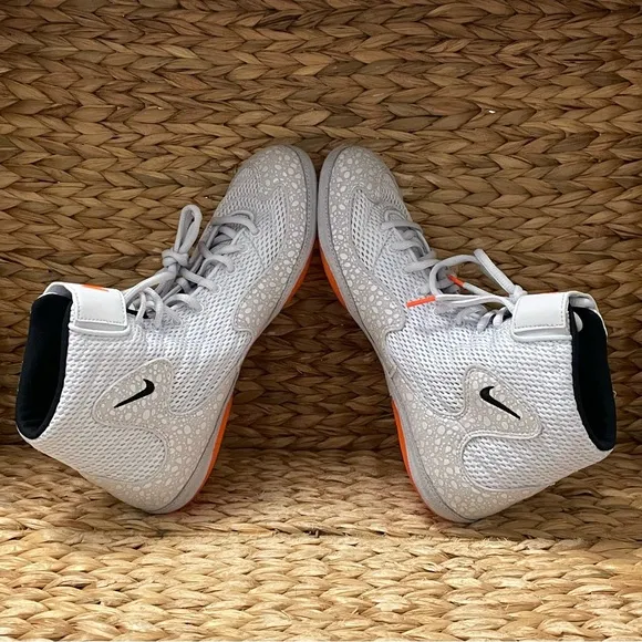 Nike Inflict SE Wrestling Shoe Mens Size 10.5 Orange Grey Black NEW