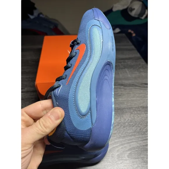 Nike Isofly GS Total Navy  Youth Basketball Hoopers Shoes FN4384-400 Sz Sz 4Y