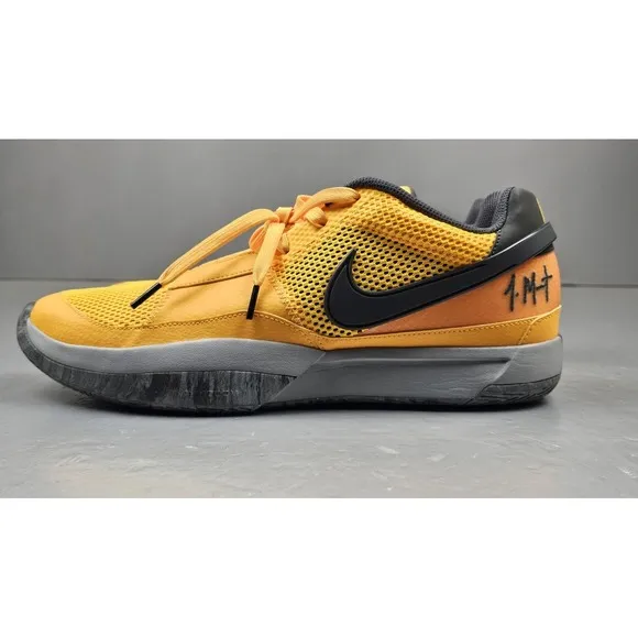 Nike Ja 1 PE Basketball Sneakers Mens 13.5. Cement Laser Orange Shoes FV1281-800