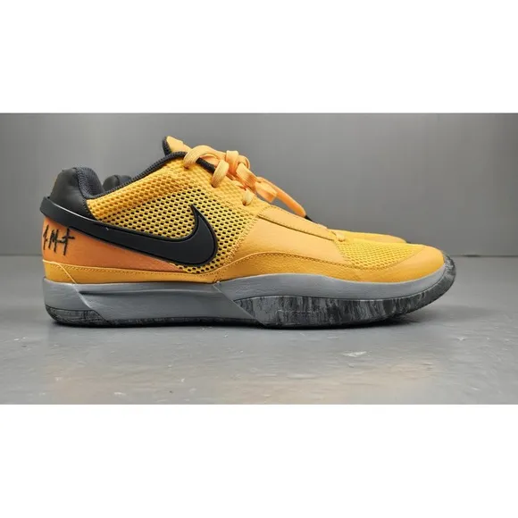 Nike Ja 1 PE Basketball Sneakers Mens 13.5. Cement Laser Orange Shoes FV1281-800
