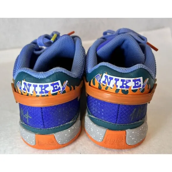 NIKE JA Morant 1‎ Backyard BBQ Low Top Sneakers 6Y Blue-READ/REVIEW PHOTOS