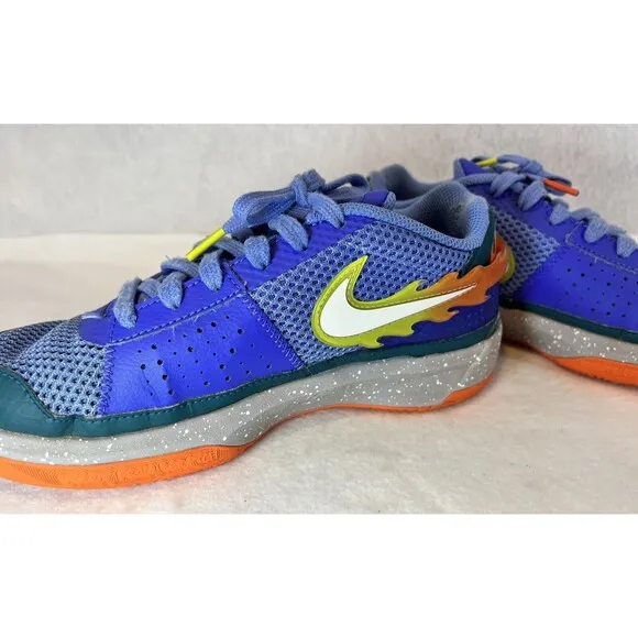 NIKE JA Morant 1‎ Backyard BBQ Low Top Sneakers 6Y Blue-READ/REVIEW PHOTOS
