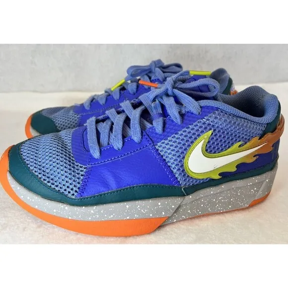NIKE JA Morant 1‎ Backyard BBQ Low Top Sneakers 6Y Blue-READ/REVIEW PHOTOS