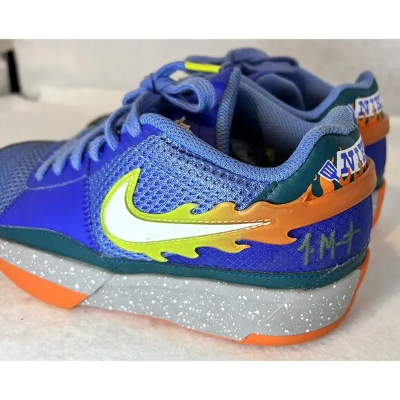 NIKE JA Morant 1‎ Backyard BBQ Low Top Sneakers 6Y Blue-READ/REVIEW PHOTOS