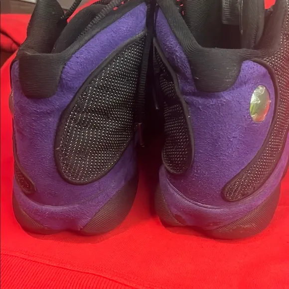 Nike Jordan 13 Black and Purple Athletic Shoes