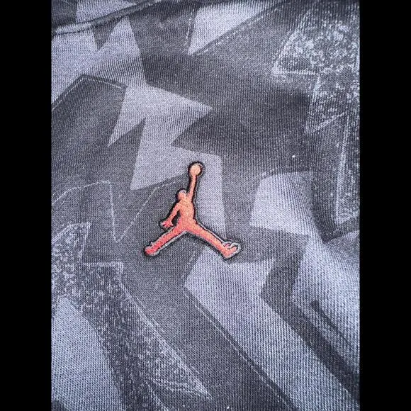 Nike Jordan Big Kids (Boy’s) Essentials All Over Print Black Hoodie