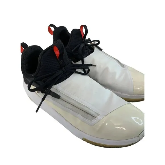 Nike Jordan Jumpman Hustle White &amp; Black Men's Basketball Shoes Size 11.5 7308