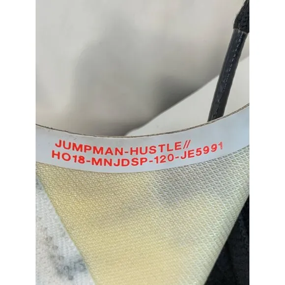 Nike Jordan Jumpman Hustle White &amp; Black Men's Basketball Shoes Size 11.5 7308