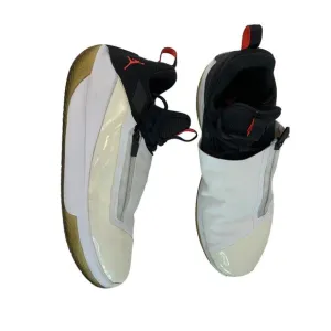 Nike Jordan Jumpman Hustle White &amp; Black Men's Basketball Shoes Size 11.5 7308