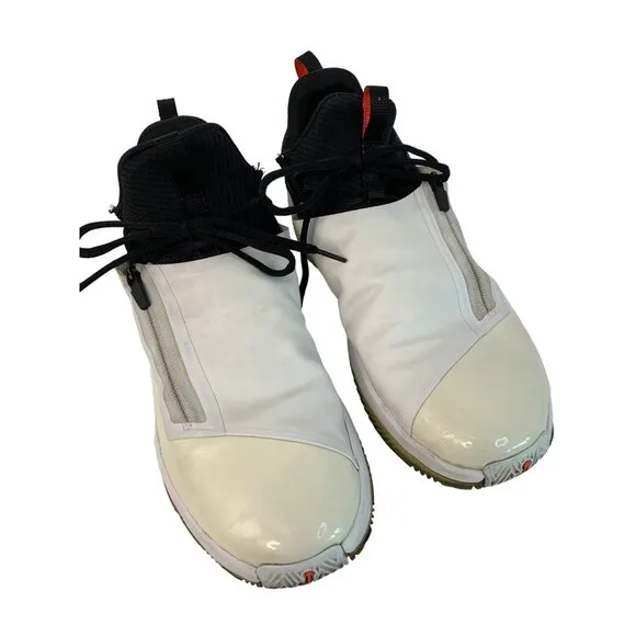 Nike Jordan Jumpman Hustle White &amp; Black Men's Basketball Shoes Size 11.5 7308