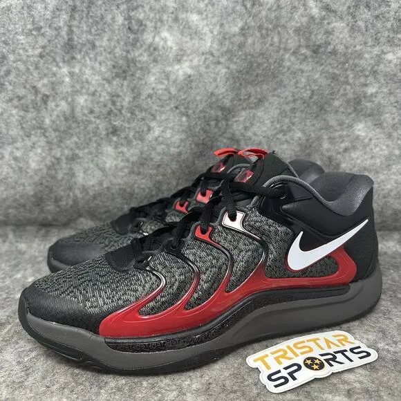 Nike KD 17 TB Basketball Shoes Mens Size 10 Black Red Late Night FJ9487-001