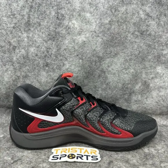 Nike KD 17 TB Basketball Shoes Mens Size 10 Black Red Late Night FJ9487-001