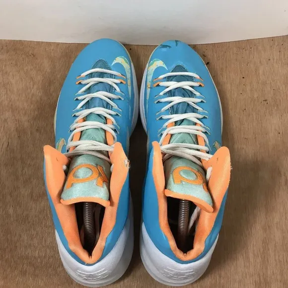 Nike KD 5 Easter Basketball Sneakers Blue Low Top Athletic 554988-402 Size 11