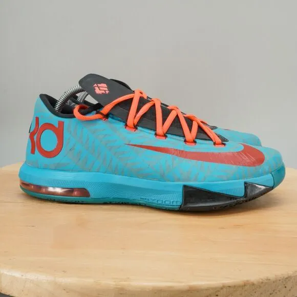 Nike KD 6 VI N7 Mens Size 9.5 Basketball Shoes Blue Red 2013 Sneakers Low Top