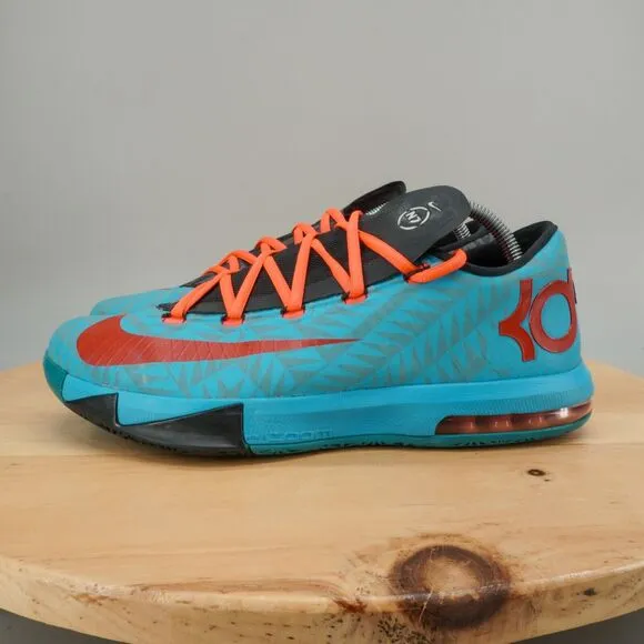 Nike KD 6 VI N7 Mens Size 9.5 Basketball Shoes Blue Red 2013 Sneakers Low Top