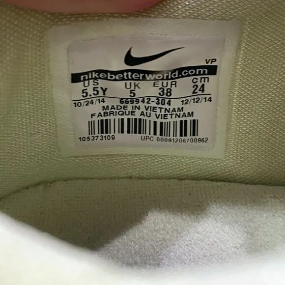 Nike KD 7 Easter Green Youth Lace‎ Up Low Top Camouflage Sneakers US Size 5.5Y