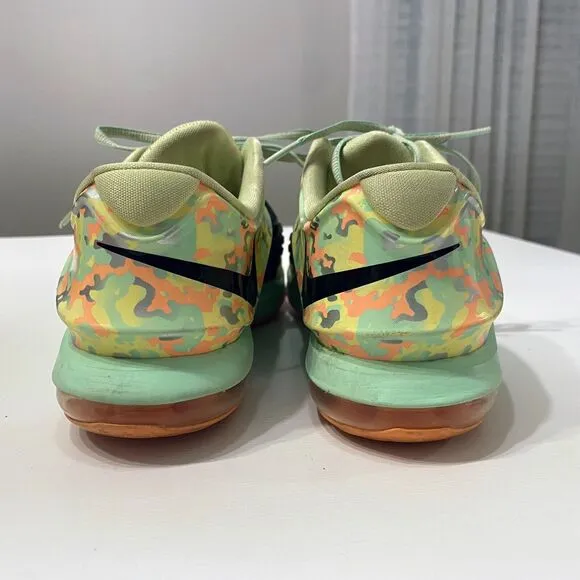 Nike KD 7 Easter Green Youth Lace‎ Up Low Top Camouflage Sneakers US Size 5.5Y