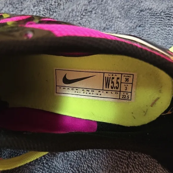 Nike Kids Pink and Black Athletic Shoes