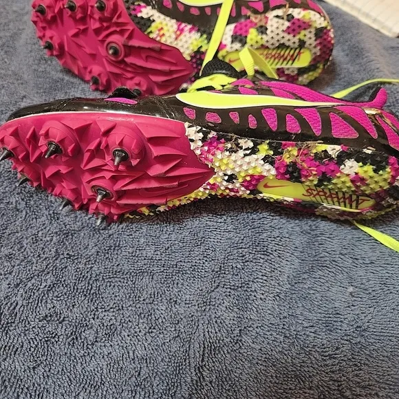 Nike Kids Pink and Black Athletic Shoes