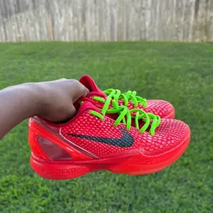 Nike Kids Red and Green Athletic Shoes
