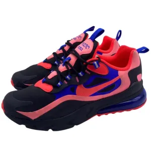 Nike Kids Shoes Air Max 270 React Sneakers 7Y Pink Blue Black Low Top Athletic