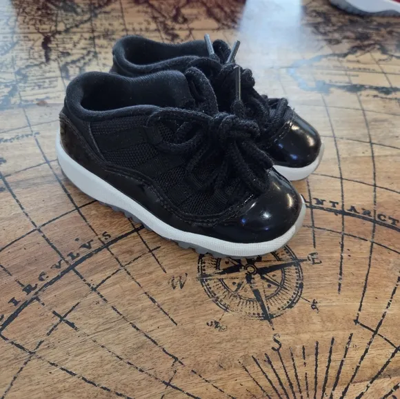 Nike Kids Shoes - Black, Purple, Red, and White