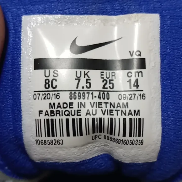 Nike Kids Shoes Downshifter 7 Blue # 869971-400