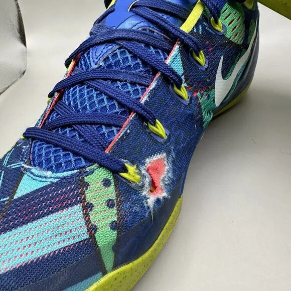 Nike Kobe 9 IX EM Low Brazil World Cup Blue/Venom Green, Size 11.5 646701-413