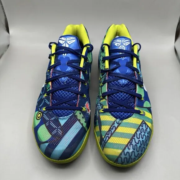 Nike Kobe 9 IX EM Low Brazil World Cup Blue/Venom Green, Size 11.5 646701-413