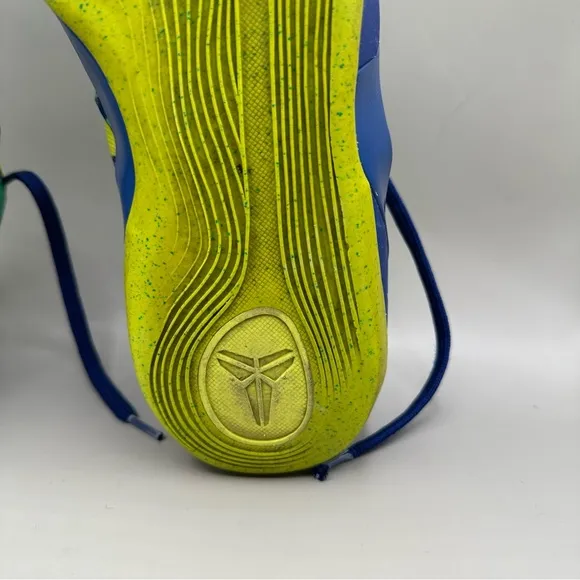 Nike Kobe 9 IX EM Low Brazil World Cup Blue/Venom Green, Size 11.5 646701-413