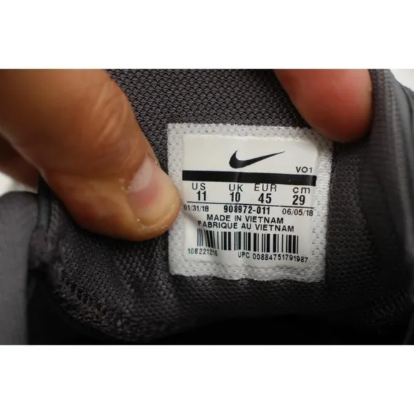 Nike Kobe Bryant Mamba Rage  Men's Size 11 Dark Grey Basketball Shoes 908972-011