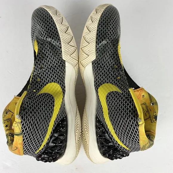 Nike Kyrie 1 LMTD Rise Size 9 Men’s Shoes OG All Black Yellow ***NO LACES***