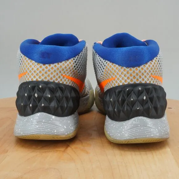 Nike Kyrie 1 Mens Size 9.5 Basketball Shoes Grey Orange Blue Sneakers NikeiD NBY