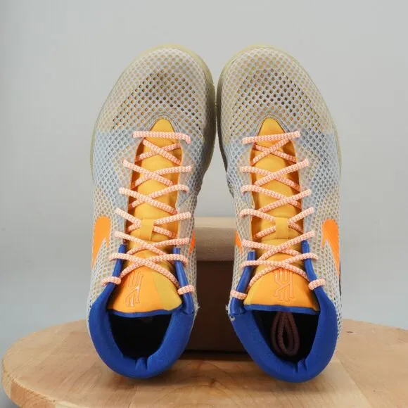Nike Kyrie 1 Mens Size 9.5 Basketball Shoes Grey Orange Blue Sneakers NikeiD NBY