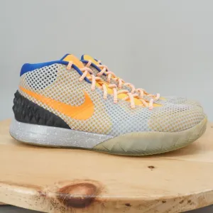 Nike Kyrie 1 Mens Size 9.5 Basketball Shoes Grey Orange Blue Sneakers NikeiD NBY