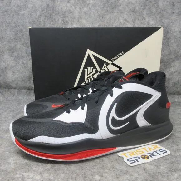 Nike Kyrie Low 5 Basketball Shoes Mens 12 Bred Black White Red DJ6012-001
