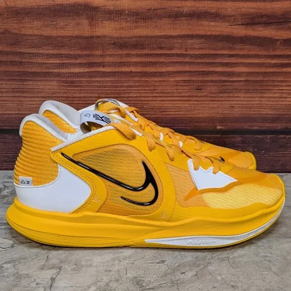 Nike Kyrie Low 5 TB Promo Men's 8.5 University Gold Black White Shoes DX6651-701