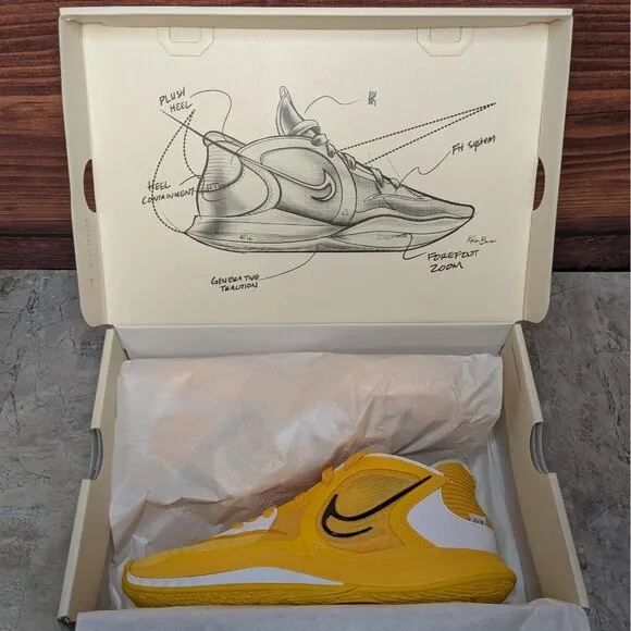 Nike Kyrie Low 5 TB Promo Men's 8.5 University Gold Black White Shoes DX6651-701