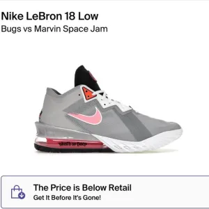 Nike Lebron 18 Low (Bugs vs. Marvin Space Jam) 10.5