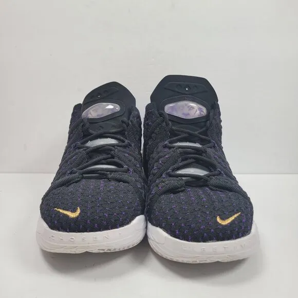 Nike Lebron 18 Youth Black &amp; Purple Basketball Shoes CW2760-004 US Size 6Y