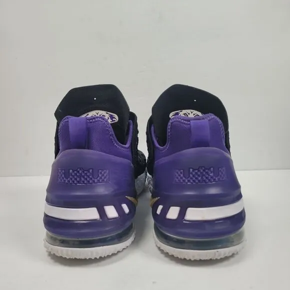 Nike Lebron 18 Youth Black &amp; Purple Basketball Shoes CW2760-004 US Size 6Y